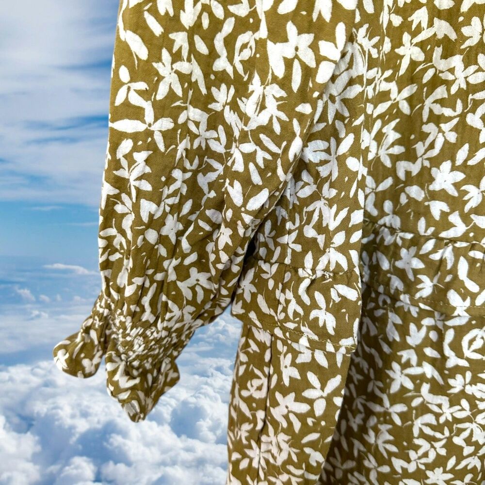 Rylee + Cru Womens Size Large Ditzy Floral Women's Hazel Dress Gold NWT - Picture 4 of 8